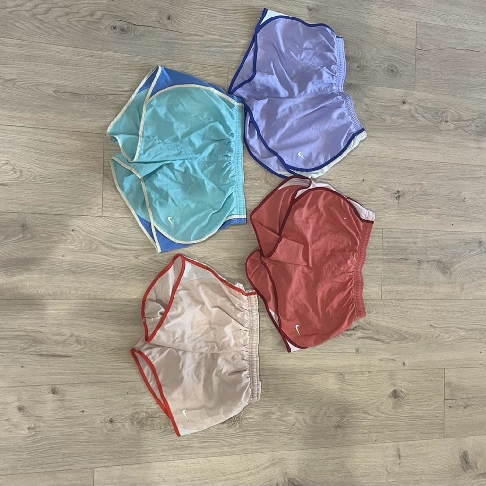 Nike girls shorts- Red, Blue, Purple, Cream